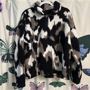 Sherpa quarter zip jacket